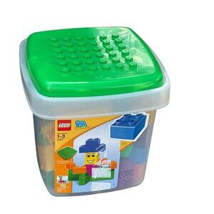 Lego Quatro Building Blocks Set 70 Pieces With Storage Bin For Ages 1-3